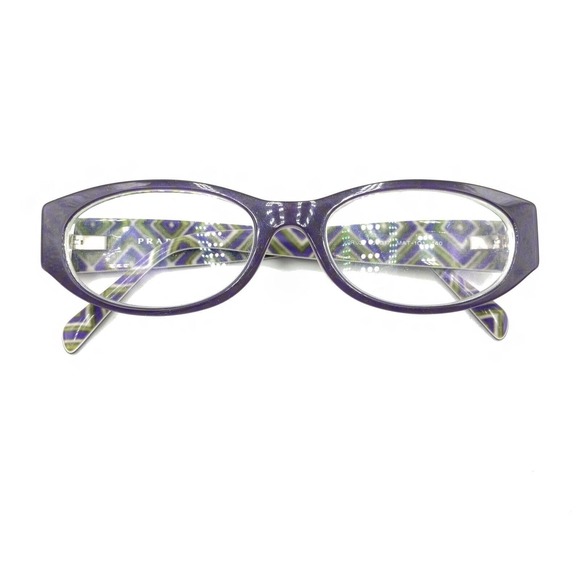 Prada VPR 03P MAT-1O1 Purple Oval Eyeglasses Frames 53-17 140 Italy Designer - Picture 12 of 12